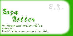 roza neller business card